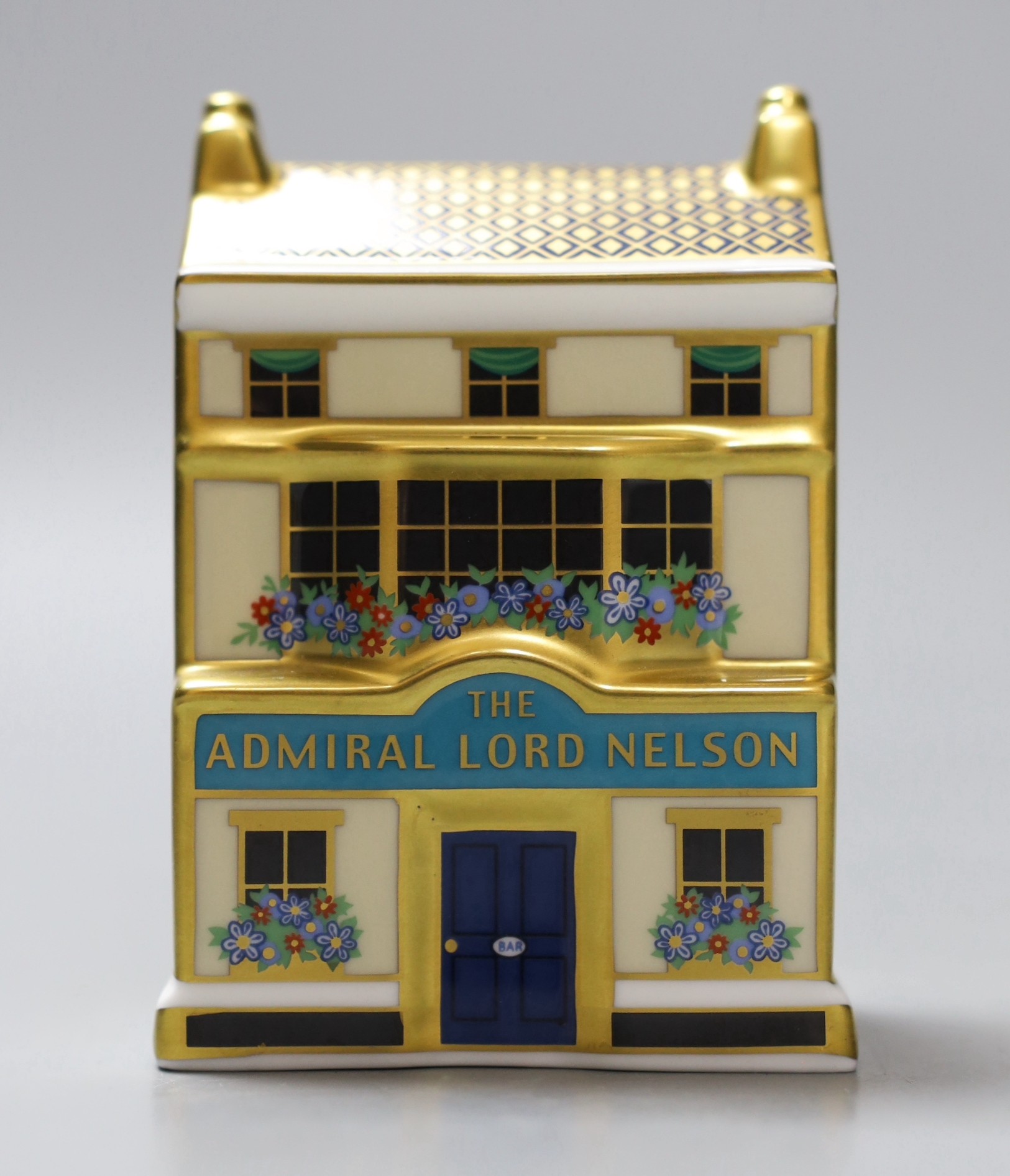 A limited edition Royal Crown Derby paperweight - The Admiral Lord Nelson, boxed with certificate, 238/950